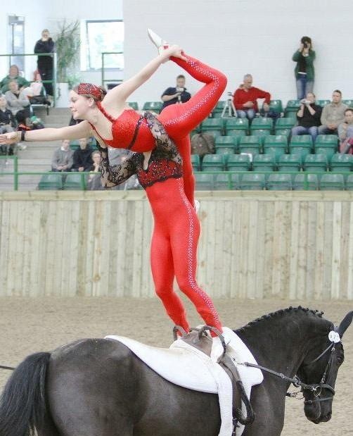 Joanne and Hannah Eccles Tangoed into second place in 2011 with their Pas de Deux, vaulting on W.H. Bentley, lunged by John Eccles